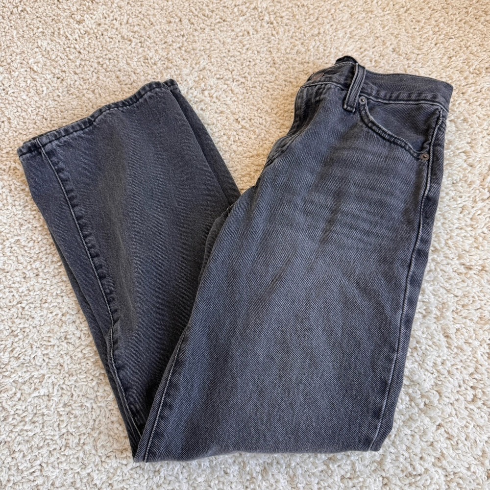 Levi's Women's 94 Baggy Bootcut Jeans Size 23 Black Wash High Rise Y2K